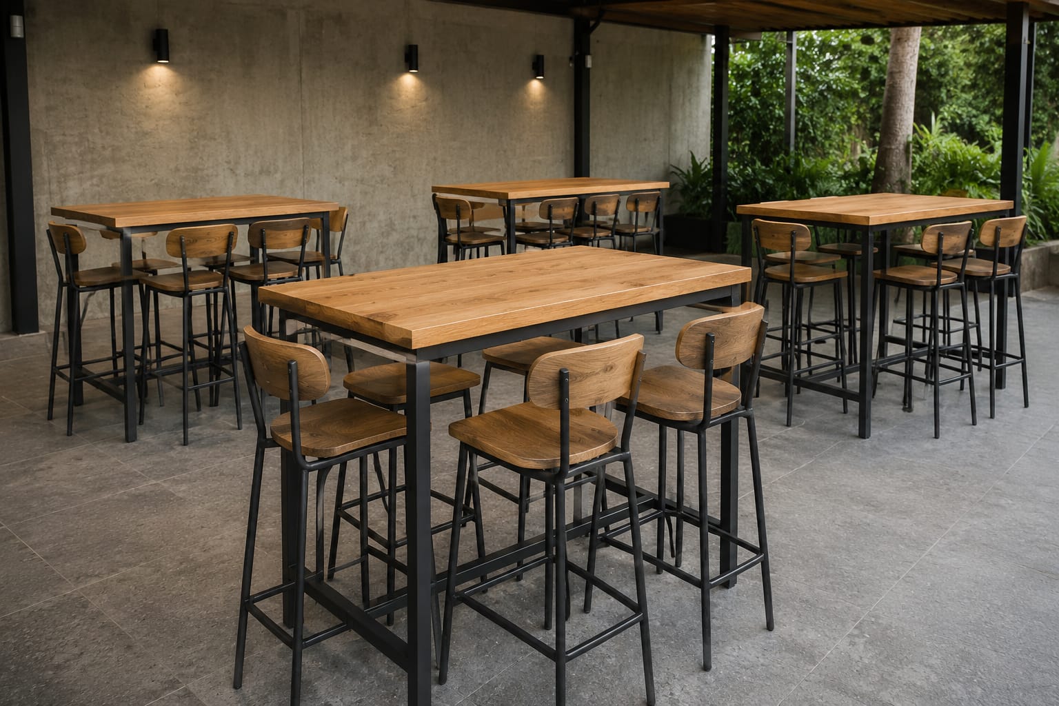 Mobilier HoReCa din lemn și metal realizat la comandă